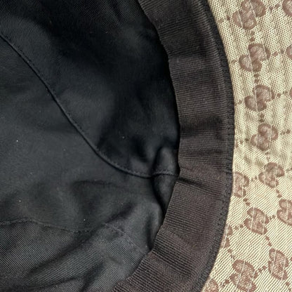 Gucci Hat L Beige X Dark Brown X Multi GG Pattern Sherry (Web) L Size Cotton