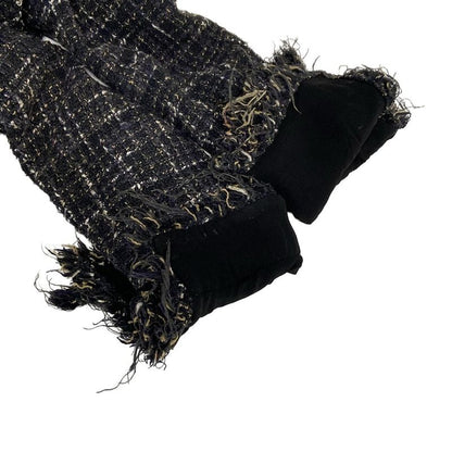 Chanel Jacket Size 38 M Women's P23332 Black X Beige X White Long Sleeve Tweed