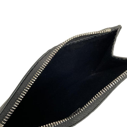 Balenciaga Coin Case - 717784 Black Shape Pressed Fragment Case Leather