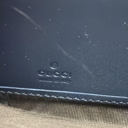 Gucci Long Wallet Ggmarmont 443123 Light Blue Pearl Round Zipper