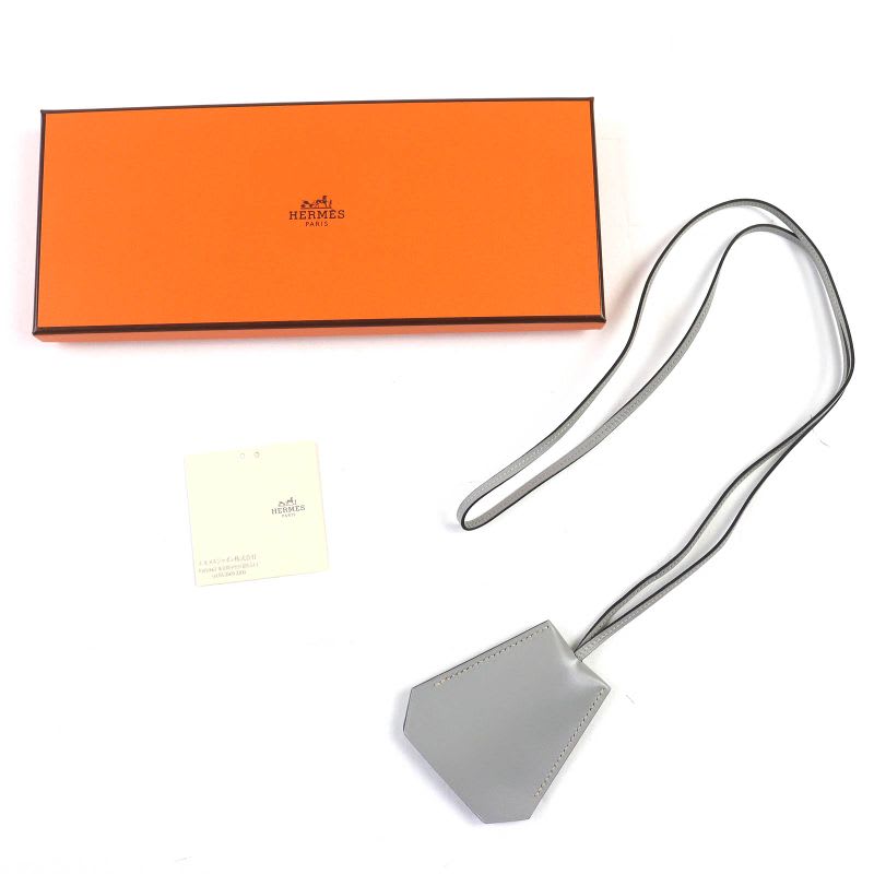 Hermes Vintage Margiela Period Clochette Leather Necklace Pendant
