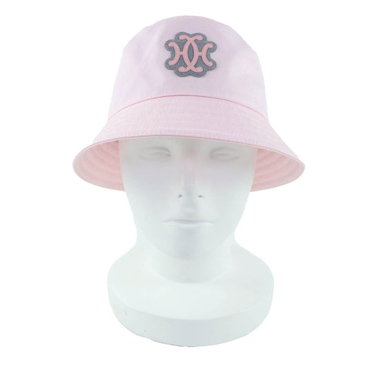 Hermes Hat Harper Ex Libris Cotton 100% Rose Darling H Lift Motif Bucket Hat 59 Made in Italy