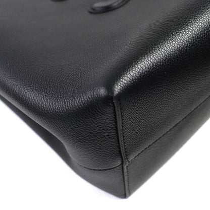 Celine 11685 Cabas Anais Triomphe Medium Leather Tote Bag Shoulder Black Made in Italy Women