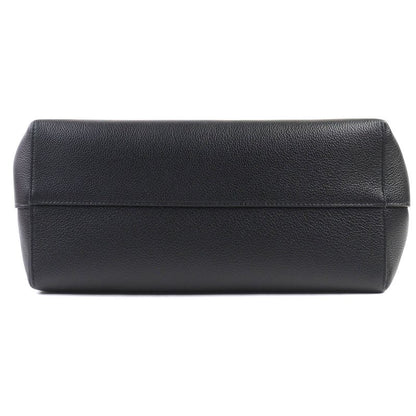 Celine 11685 Cabas Anais Triomphe Medium Leather Tote Bag Shoulder Black Made in Italy Women