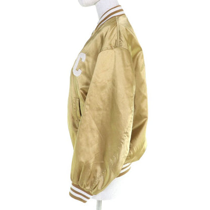 Celine 2 M Lucky Lovers Teddy Jacket Stadium Blouson Gold 34