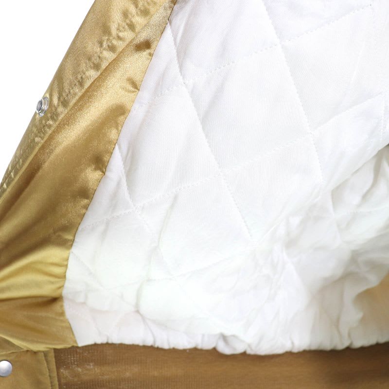 Celine 2 M Lucky Lovers Teddy Jacket Stadium Blouson Gold 34