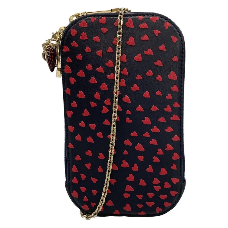 Dior Christian Dior Shoulder Bag - Black X Red Smartphone Pochette Chain