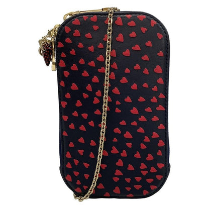 Dior Christian Dior Shoulder Bag - Black X Red Smartphone Pochette Chain