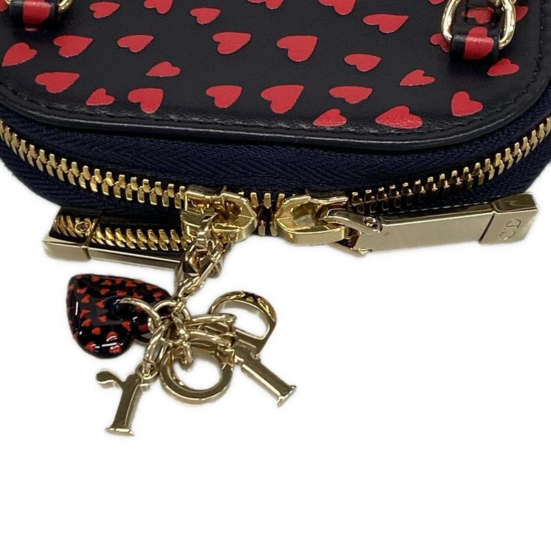 Dior Christian Dior Shoulder Bag - Black X Red Smartphone Pochette Chain