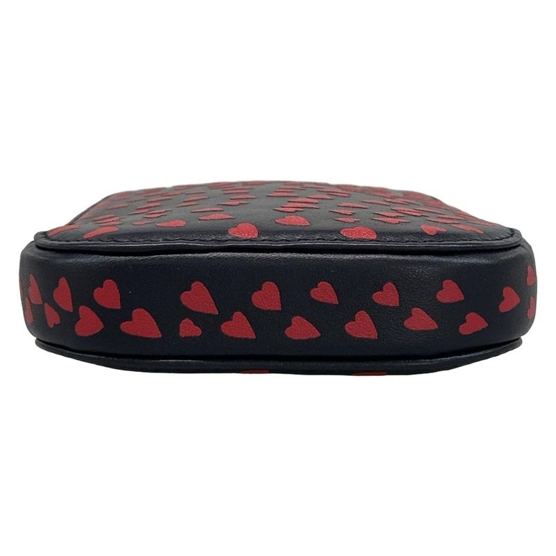 Dior Christian Dior Shoulder Bag - Black X Red Smartphone Pochette Chain