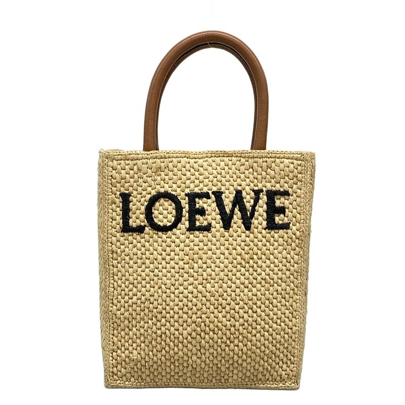 Loewe Tote Bag Standard A5 Tote Beige X Brown Leather