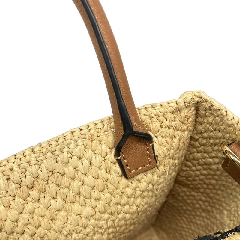 Loewe Tote Bag Standard A5 Tote Beige X Brown Leather