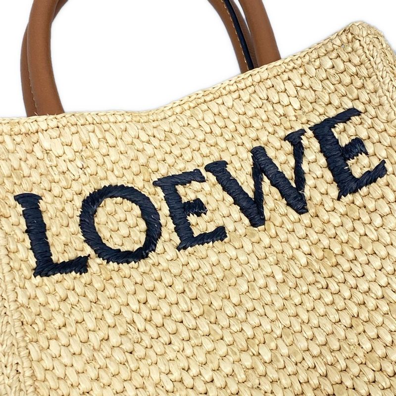Loewe Tote Bag Standard A5 Tote Beige X Brown Leather