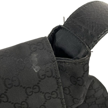 Gucci Shoulder Bag GG Pattern 272350 Black Leather
