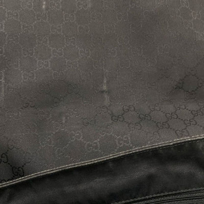 Gucci Shoulder Bag GG Pattern 272350 Black Leather