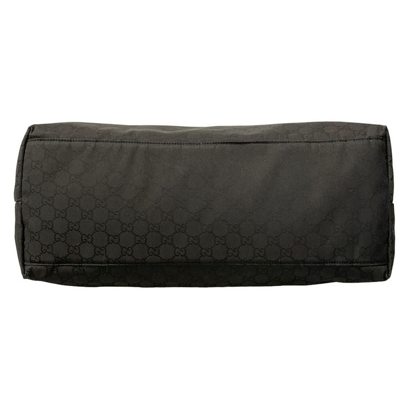 Gucci Shoulder Bag GG Pattern 272350 Black Leather