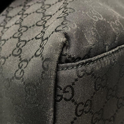 Gucci Shoulder Bag GG Pattern 272350 Black Leather