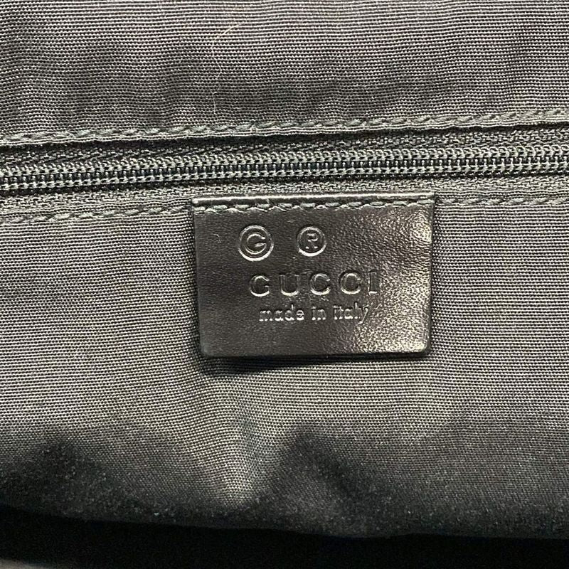 Gucci Shoulder Bag GG Pattern 272350 Black Leather