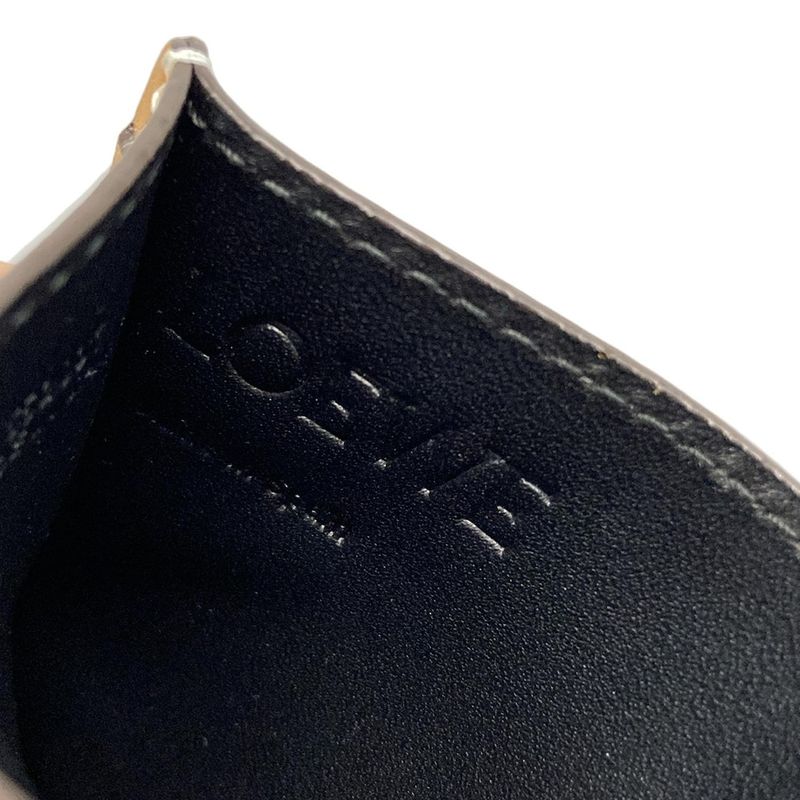 Loewe Card Case Puzzle Stitch Plain Card Holder C510320x03 Beige Leather