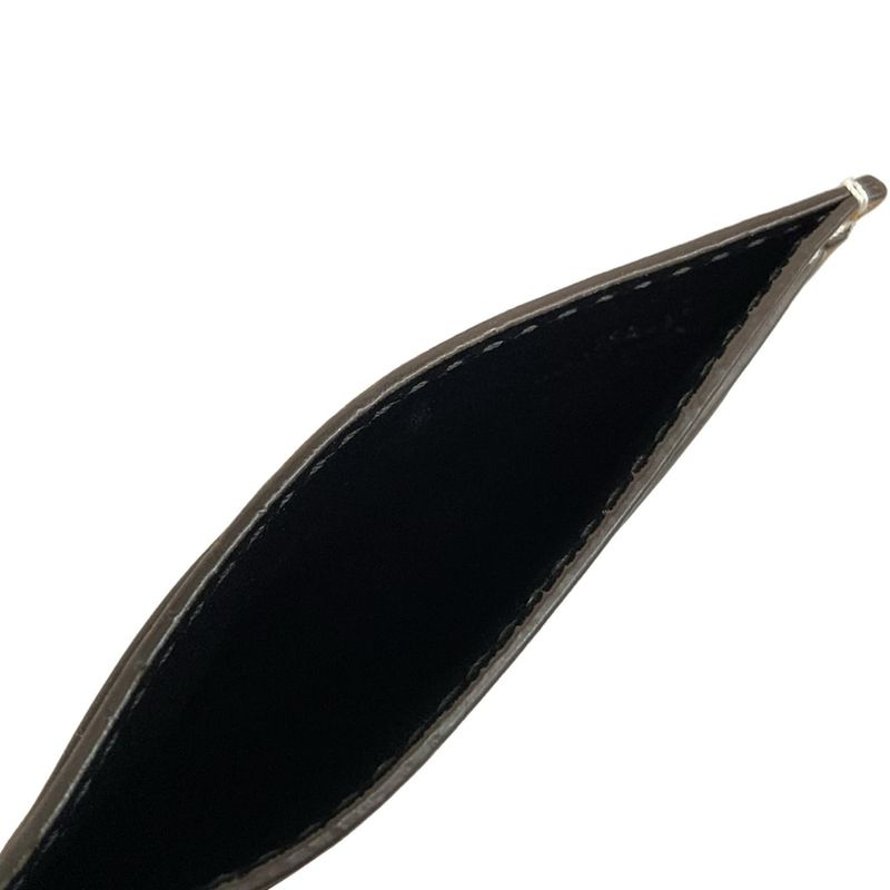 Loewe Card Case Puzzle Stitch Plain Card Holder C510320x03 Beige Leather