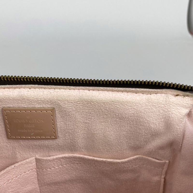 Louis Vuitton Kaisa Tote PM Handbag Damier Brown Rose Ballerine N41554 Women's