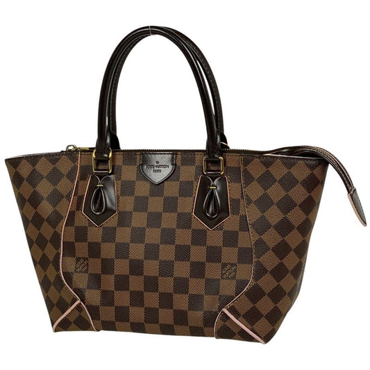 Louis Vuitton Kaisa Tote PM Handbag Damier Brown Rose Ballerine N41554 Women's