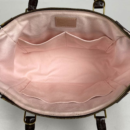 Louis Vuitton Kaisa Tote PM Handbag Damier Brown Rose Ballerine N41554 Women's