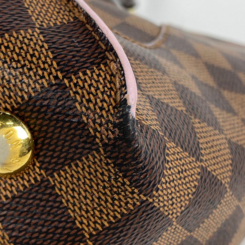 Louis Vuitton Kaisa Tote PM Handbag Damier Brown Rose Ballerine N41554 Women's