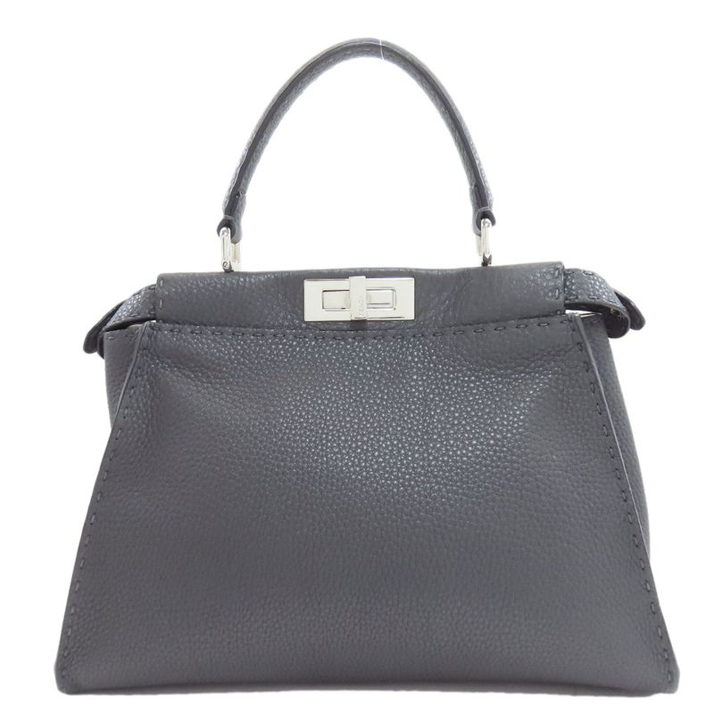 Fendi Peekaboo Selleria 2WAY Handbag Calf Ladies