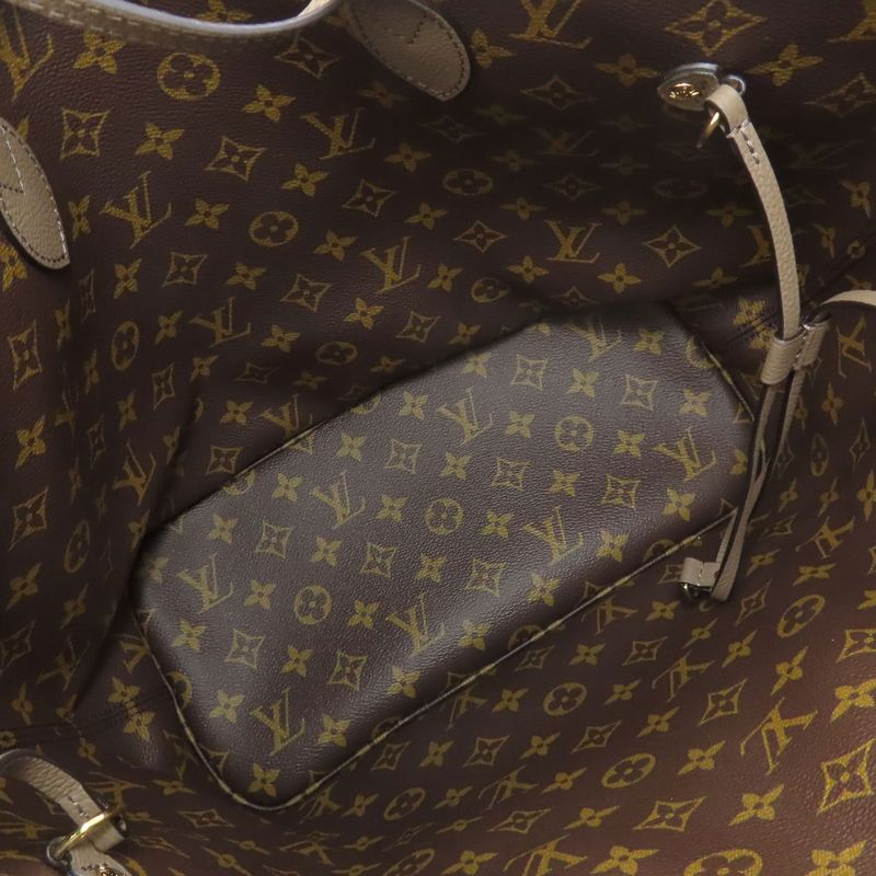 Louis Vuitton M25664 Neverfull Inside Out MM Tote Bag Calf Monogram Canvas