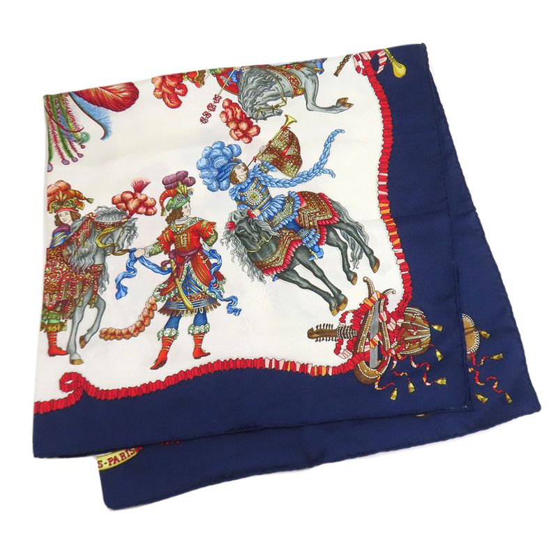 Hermes Kare90 Celebration Of The Sun King Scarf Silk Women's