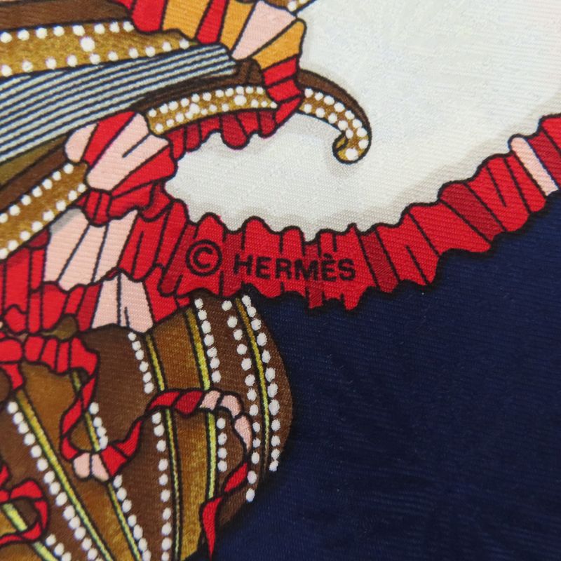 Hermes Kare90 Celebration Of The Sun King Scarf Silk Women's