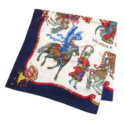 Hermes Kare90 Celebration Of The Sun King Scarf Silk Women's