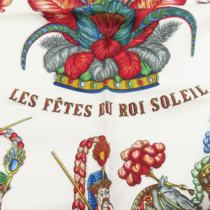 Hermes Kare90 Celebration Of The Sun King Scarf Silk Women's