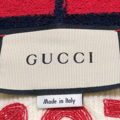 Gucci Cardigan Size S Women's - 459742-X7a05 Ivory X Dark Navy X Red Long Sleeve