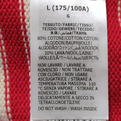 Gucci Long Sleeve Sweater Size L Women's - 740585 Xkc6g Ivory X Red Crew Neck