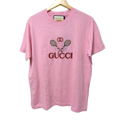 Gucci Short Sleeve T-Shirt Size L Women's - 580762-Xjbhp Pink Crew Neck