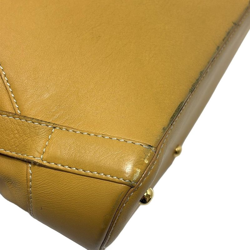 Loewe Rucksack Sac Anton Backpack Dark Yellow Leather