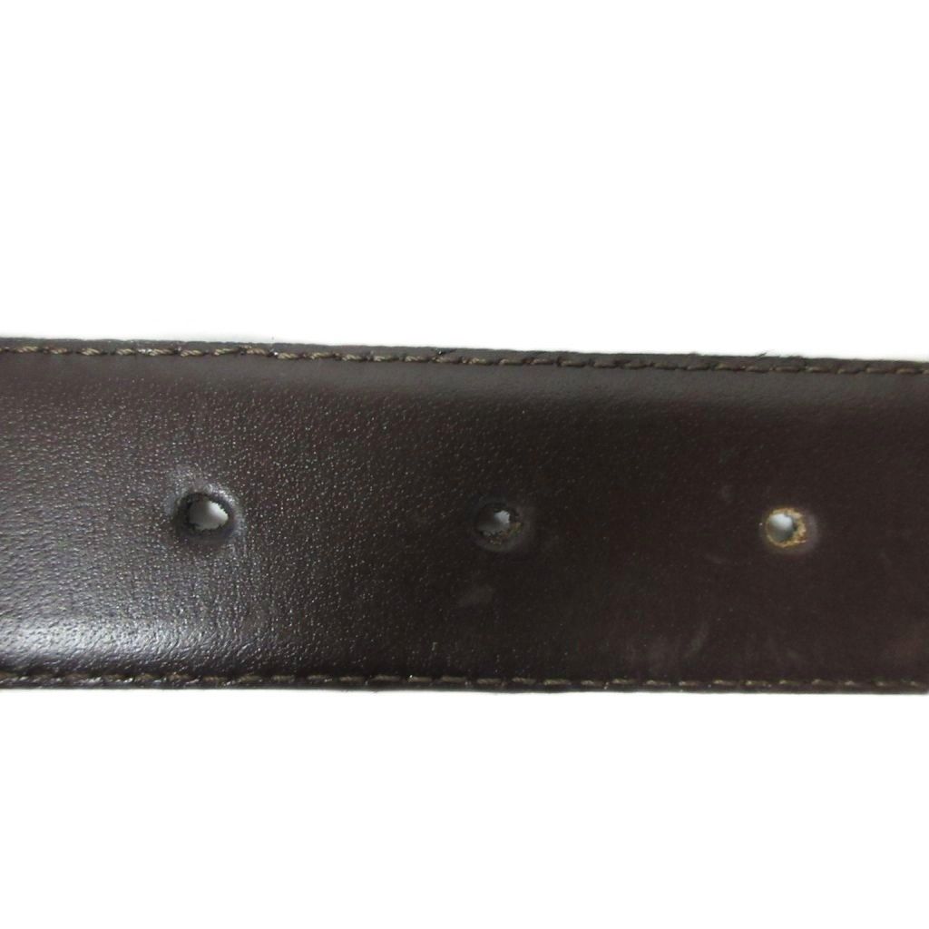 Christian Dior Christian Dior Logo Buckle Belt Leather Black *Belt external