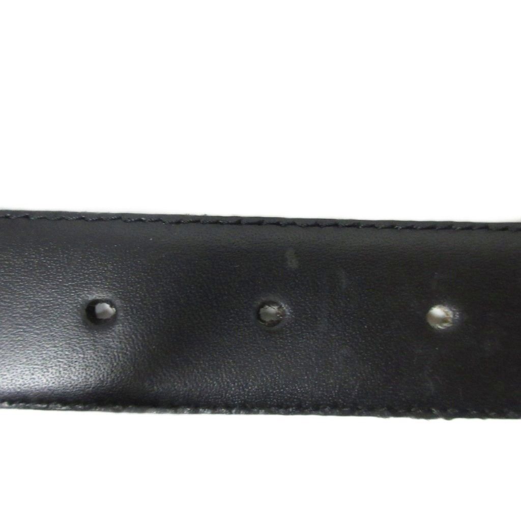 Christian Dior Christian Dior Logo Buckle Belt Leather Black *Belt external