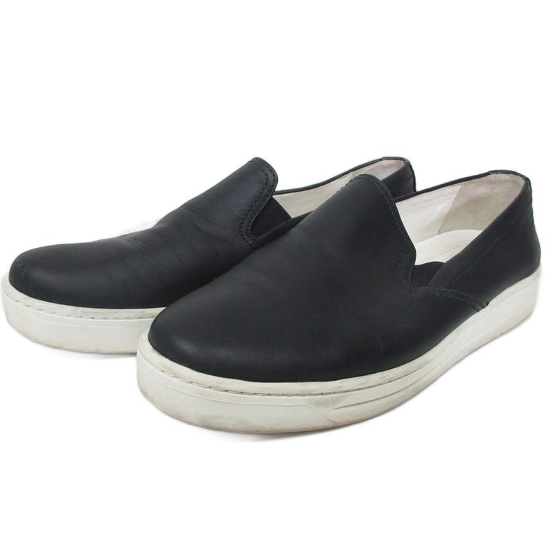 Prada Sports Prada Sport Leather Slip-On Shoes Sneakers Low Cut 37 Black Aa