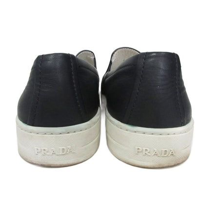 Prada Sports Prada Sport Leather Slip-On Shoes Sneakers Low Cut 37 Black Aa