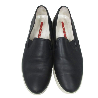 Prada Sports Prada Sport Leather Slip-On Shoes Sneakers Low Cut 37 Black Aa