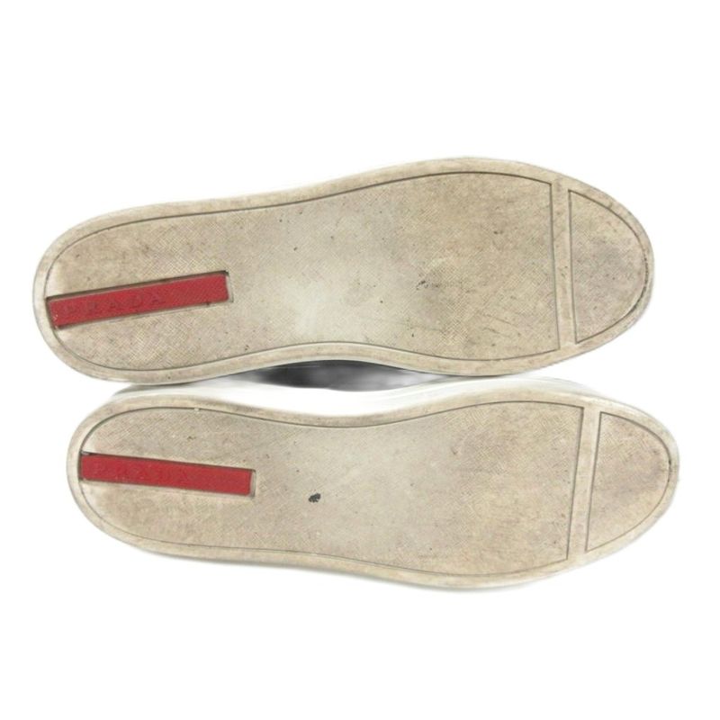 Prada Sports Prada Sport Leather Slip-On Shoes Sneakers Low Cut 37 Black Aa