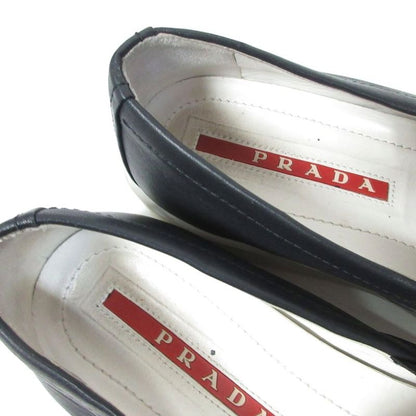 Prada Sports Prada Sport Leather Slip-On Shoes Sneakers Low Cut 37 Black Aa