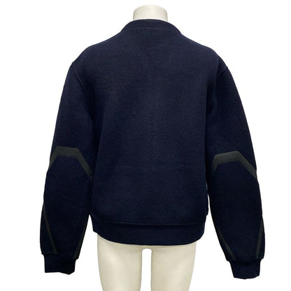 Hermes Blouson Size M Men's - H467720ha Dark Navy Long Sleeve Cashmere Blend