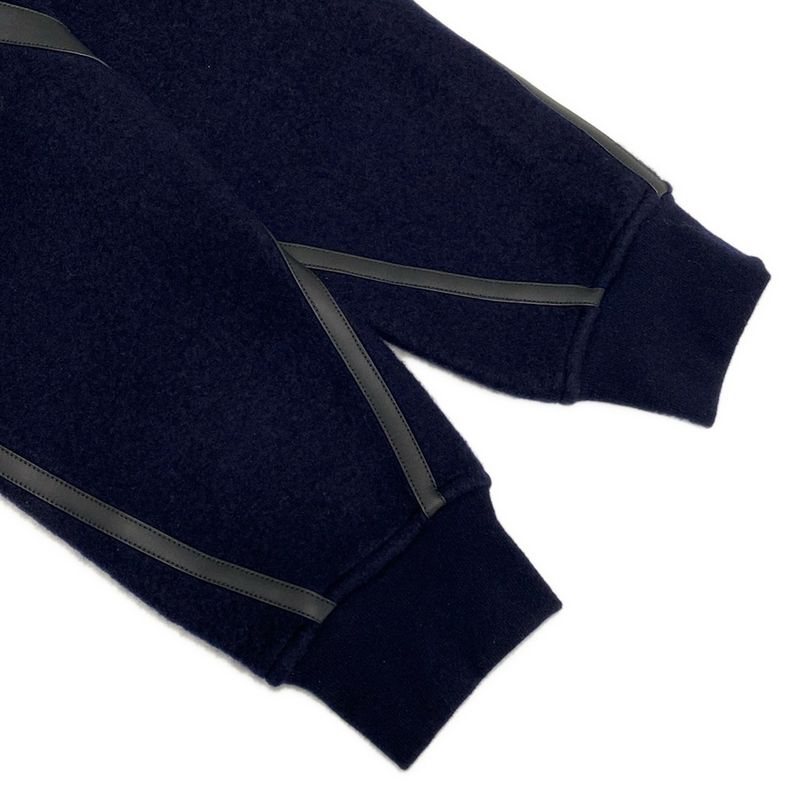 Hermes Blouson Size M Men's - H467720ha Dark Navy Long Sleeve Cashmere Blend