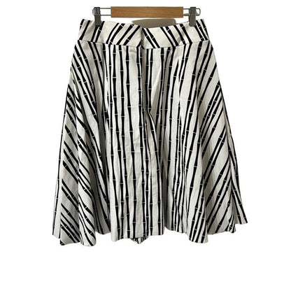 Gucci Skirt Size 42 M Women's - 189017 White X Black Knee Length Bamboo Pattern