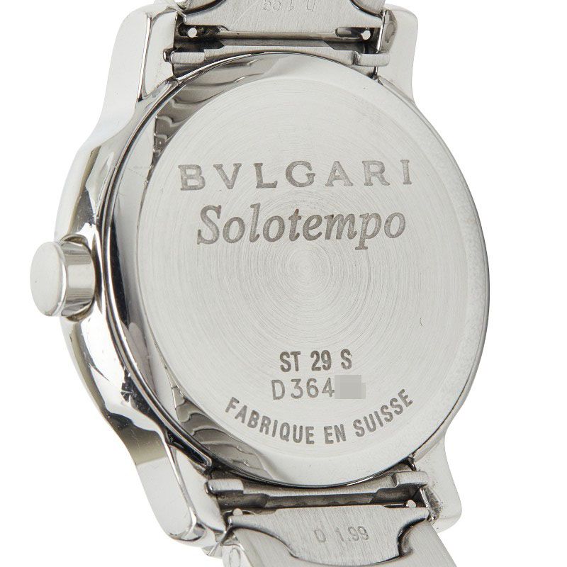 Bvlgari Solo Tempo St29 S Stainless Steel Ladies