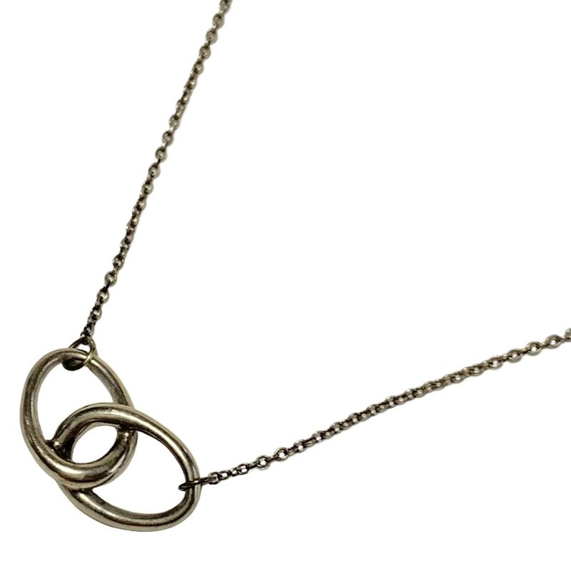 Tiffany & Co Necklace Double Loop Silver